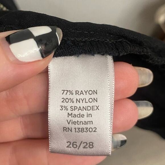 Avenue Full Zipper Utility Jacket Coat In Black And Silver Detail Size 3X - Picture 6 of 7